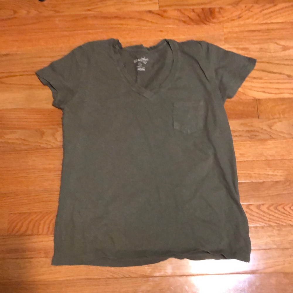 Olive green tee